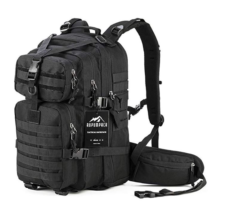 RUPUMPACK Military Tactical Backpack Hydration Backpack, Army MOLLE Bug ...