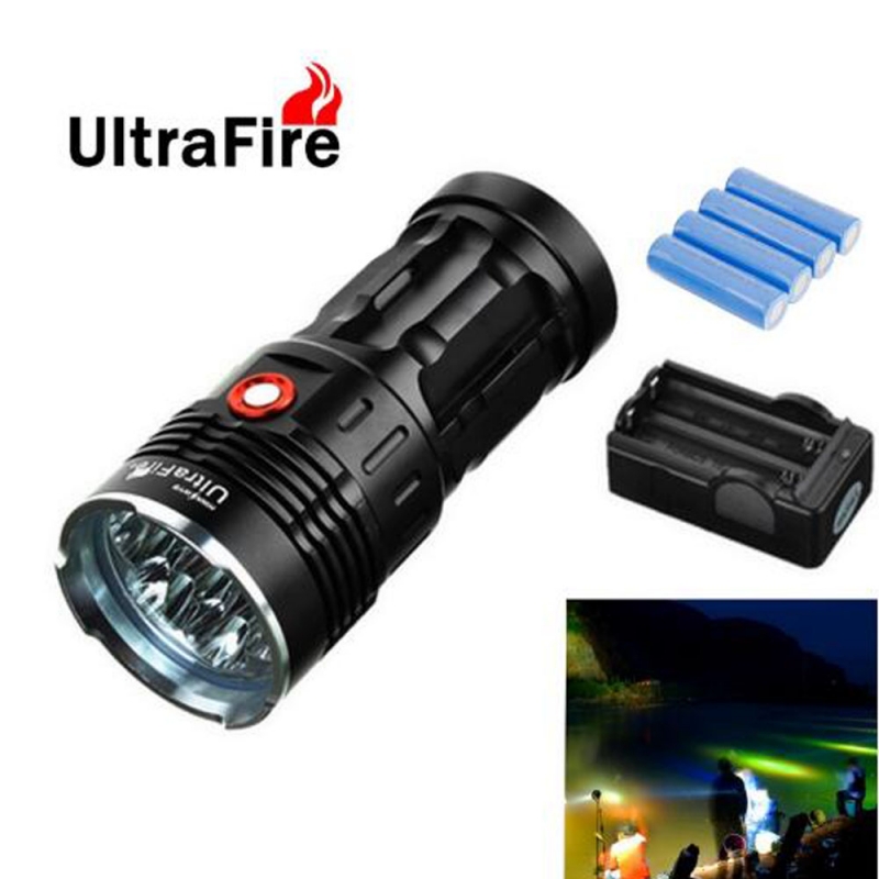 Ultrafire XML-T6 9500LM 7-LED 3 Modes Super Bright White Flashlight ...